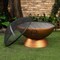 Deko Living 31 Inch Round Outdoor Steel Woodburning Firebowl / Firepit COB10512 - alternate 3